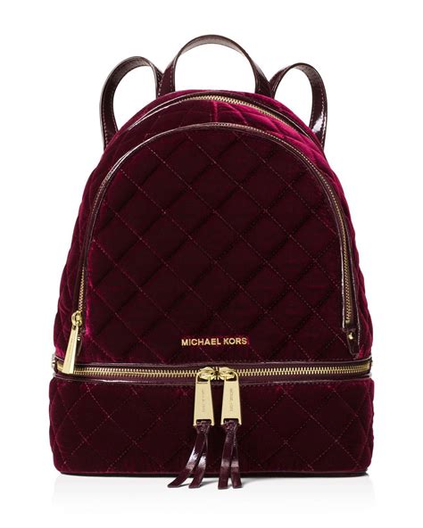 michael kors velvet backpack|Michael Kors Backpack outlet clearance.